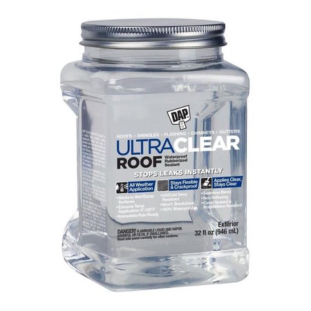 DAP Ultra Clear Roof Crystal Clear SolventBased Resin All Purpose Sealant 32 oz 7079818396